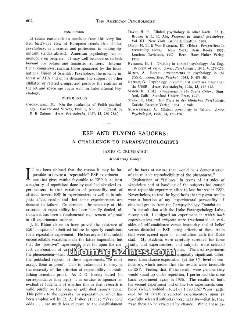 Cover of The American Psychological Association issue 604: THE AMERICAN PSYCHOLOGIST