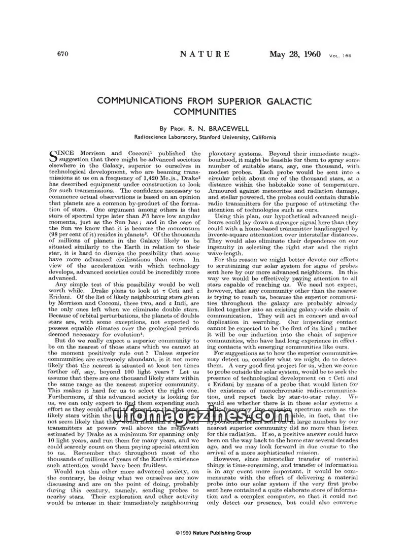 Cover of Nature Publishing Group issue 4726: NATURE