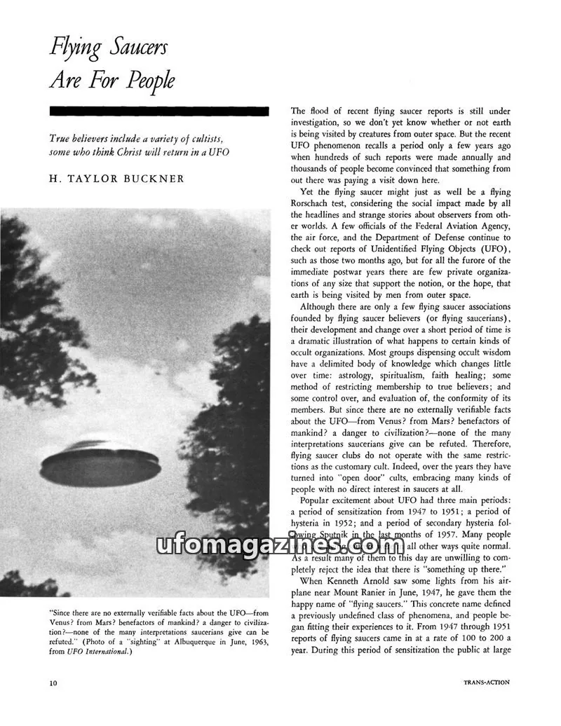 Cover of Scientific Journal Articles issue 18: Flying Saucers Are For People