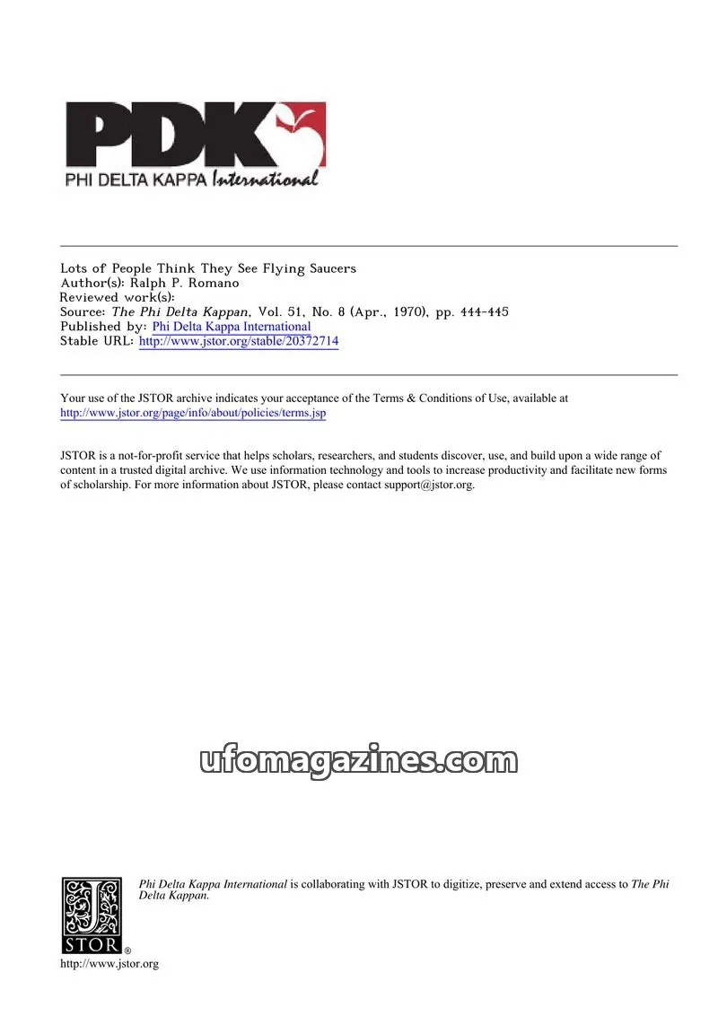 Cover of Scientific Journal Articles issue 8: The Phi Delta Kappan
