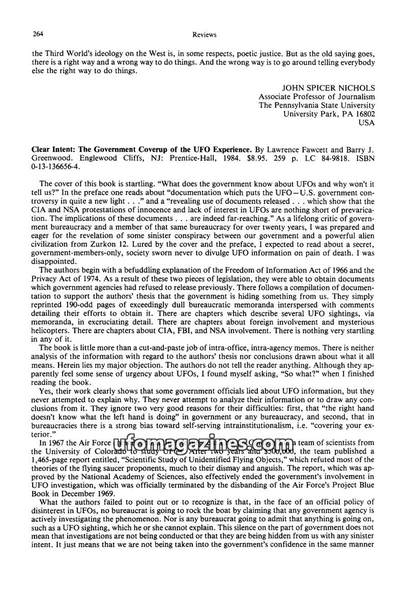 Cover of Scientific Journal Articles issue 264: Reviews