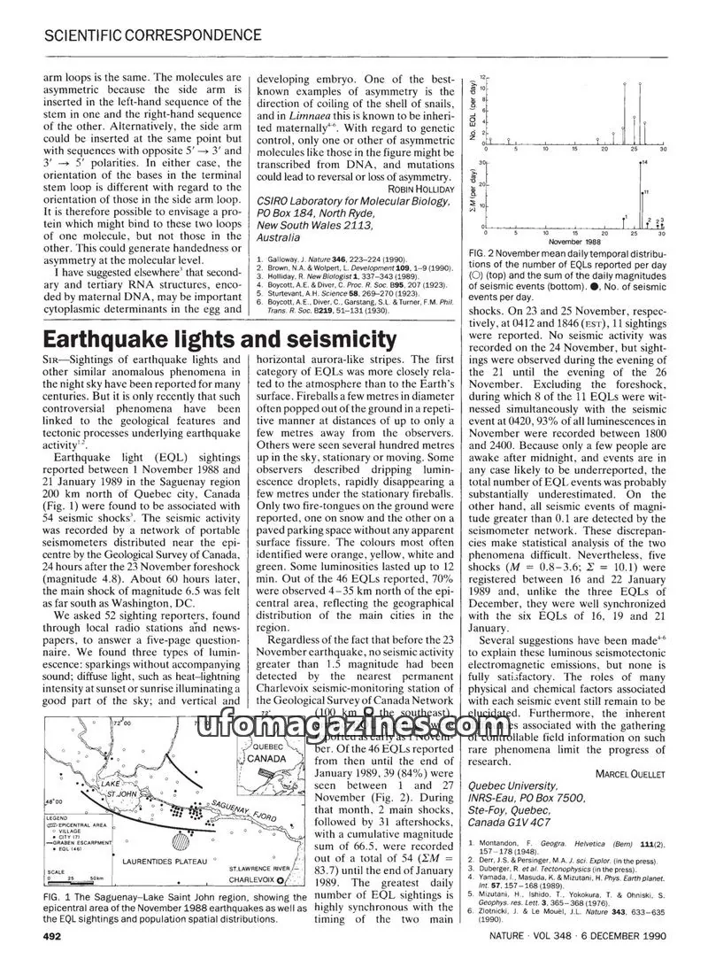 Cover of Scientific Journal Articles issue 348: SCIENTIFIC CORRESPONDENCE