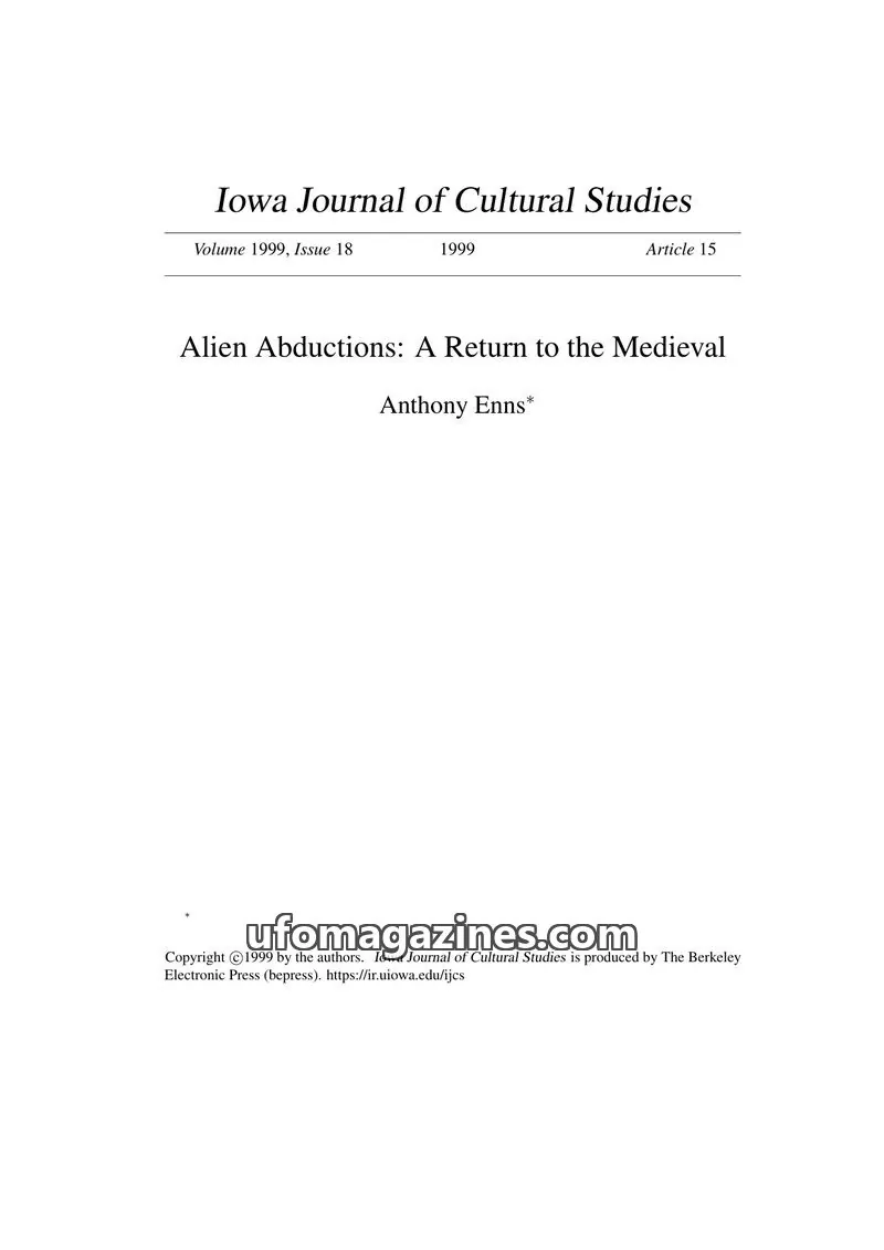 Cover of The Berkeley Electronic Press (bepress) issue 18: Iowa Journal of Cultural Studies