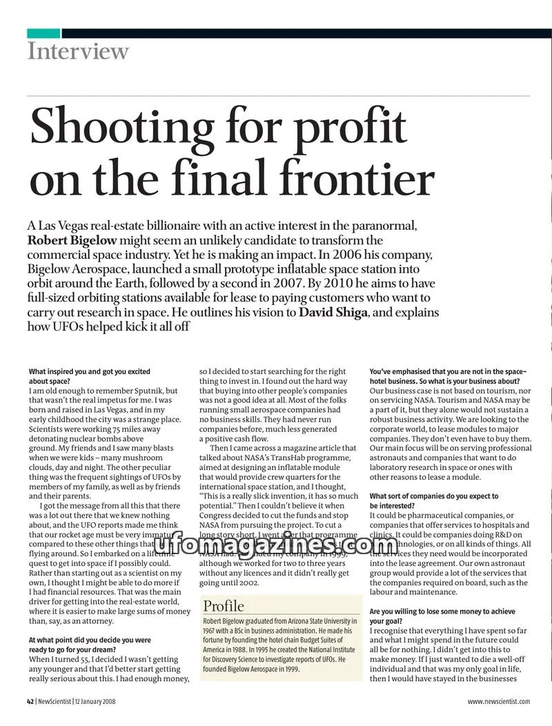 Cover of Scientific Journal Articles issue 42: New Scientist