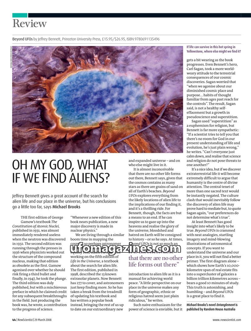 Cover of 2008 03 00 New Scientist - Vol 197 No 2649 - Brooks