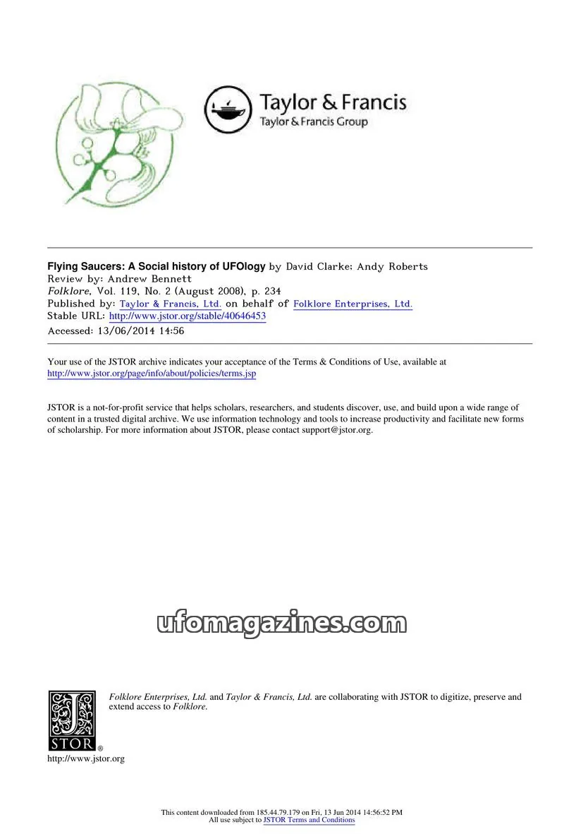 Cover of Scientific Journal Articles issue 2: Folklore