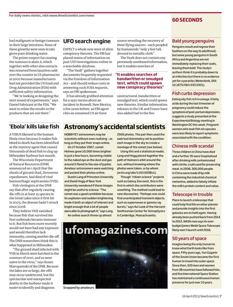 Cover of Scientific Journal Articles issue 7: New Scientist