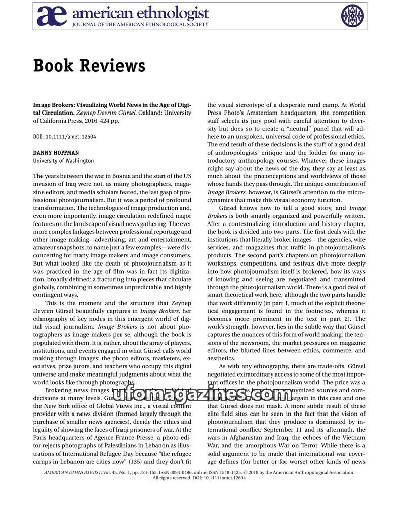 Cover of 2018 02 12 American Ethnologist - Vol 45 No 1 - Lilith Mahmud