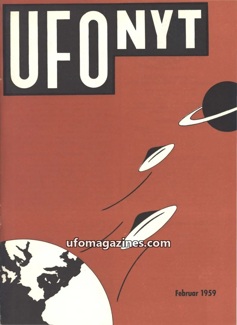 Cover of UFO Nyt (SUFOI) issue Februar 1959: UFO-NYT
