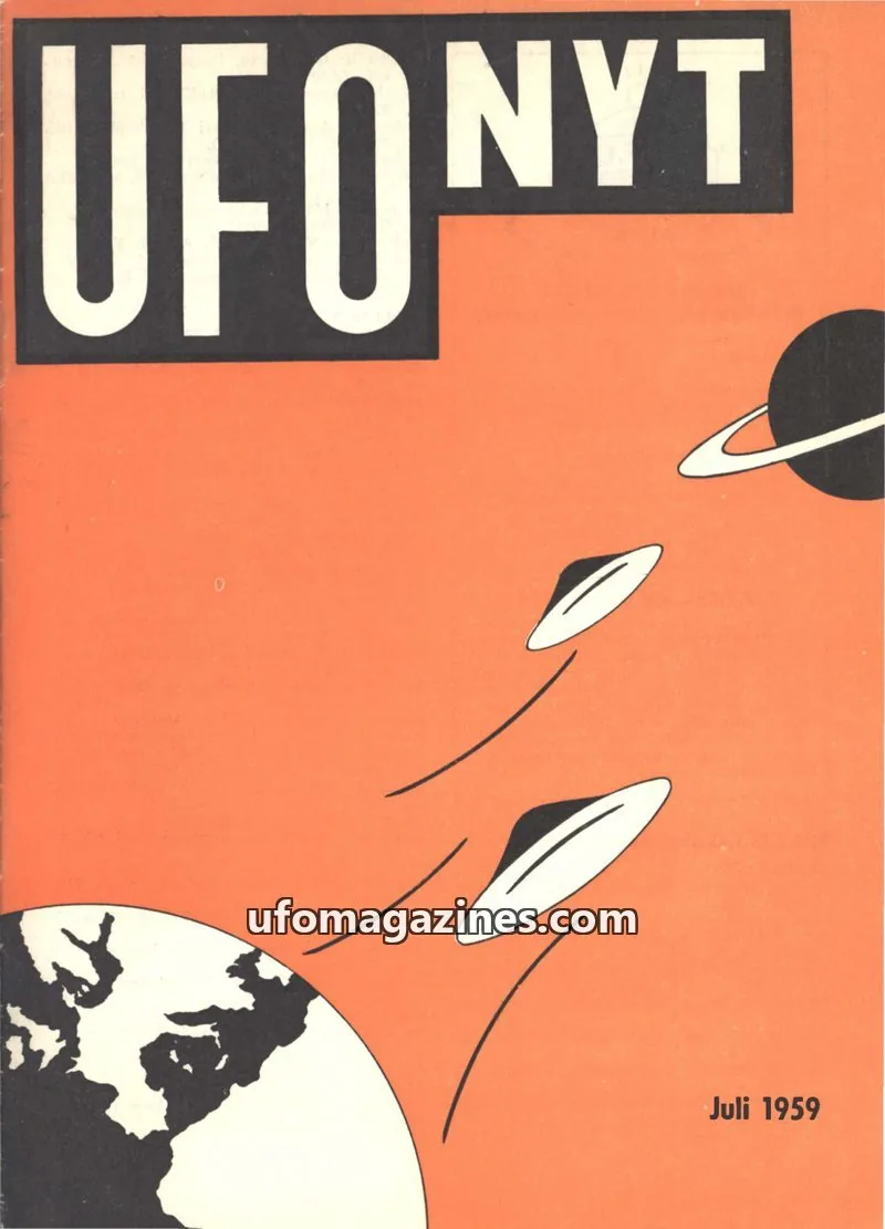 Cover of UFO Nyt (SUFOI) issue Juli 1959: UFO-NYT