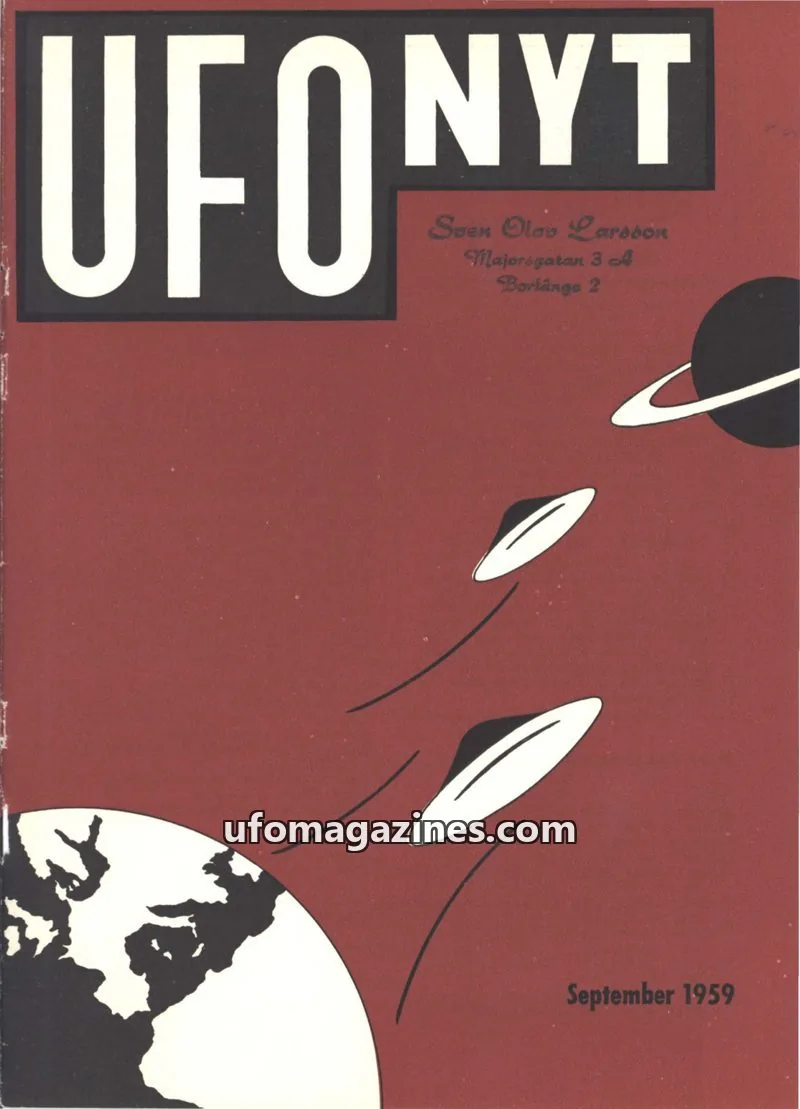 Cover of SUFOI issue September 1959: UFONYT