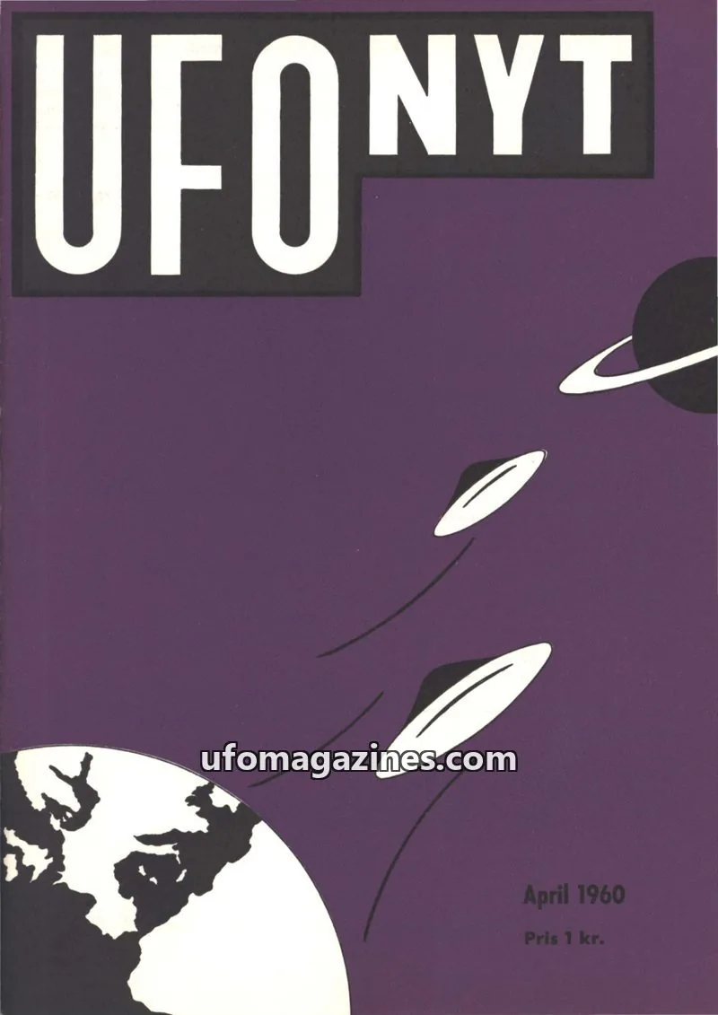 Cover of UFO Nyt (SUFOI) issue April 1960: UFO-NYT