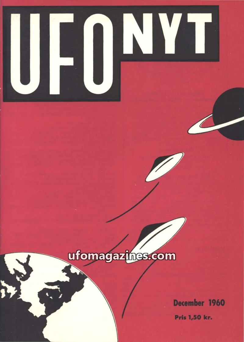 Cover of UFO Nyt (SUFOI) issue December 1960: UFO NYT