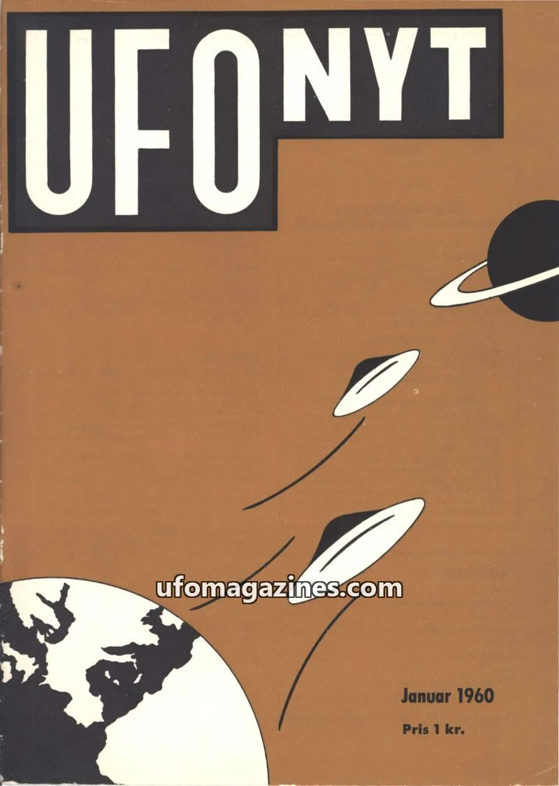 Cover of UFO Nyt (SUFOI) issue Januar 1960: UFO-NYT