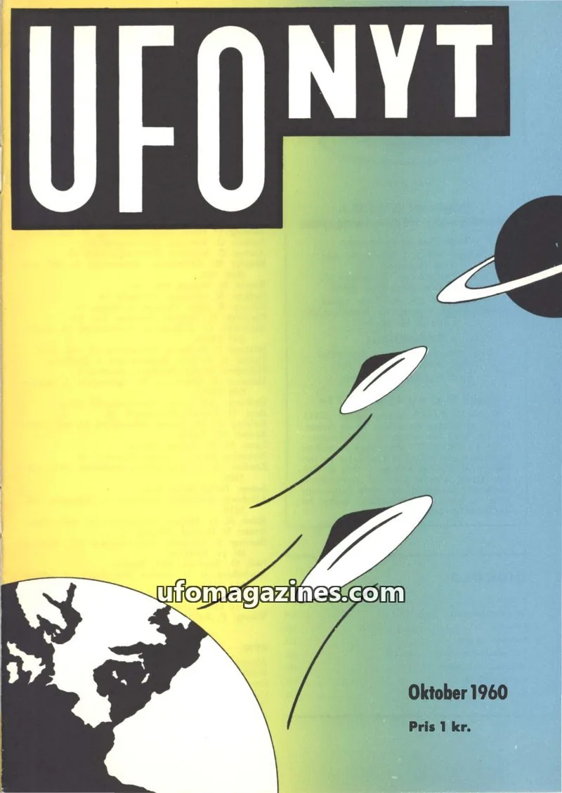 Cover of UFO Nyt (SUFOI) issue Oktober 1960: UFO-NYT