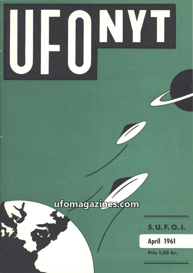 Cover of UFO Nyt (SUFOI) issue April 1961: UFO-NYT