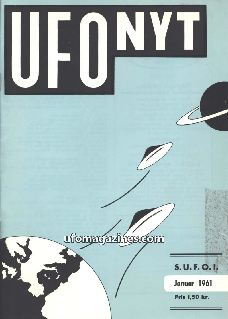 Cover of UFO Nyt (SUFOI) issue Januar 1961: UFO NYT