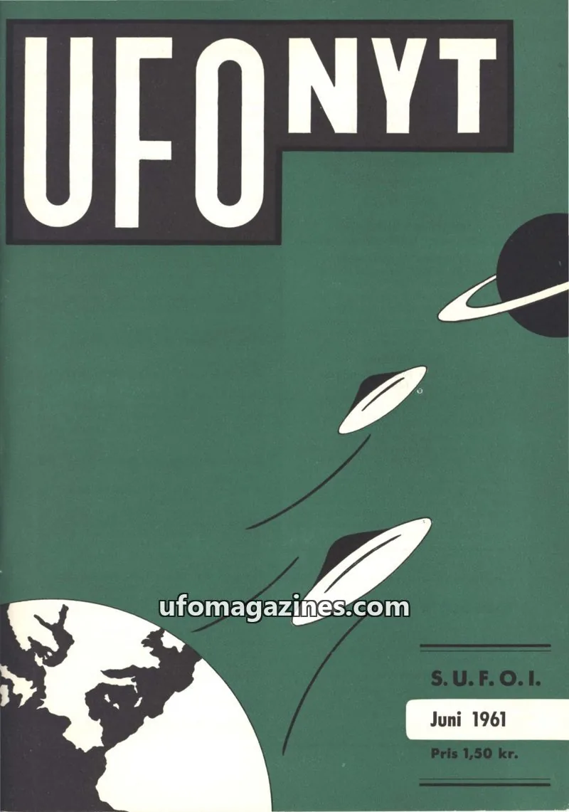 Cover of UFO Nyt (SUFOI) issue Juni 1961: UFO NYT