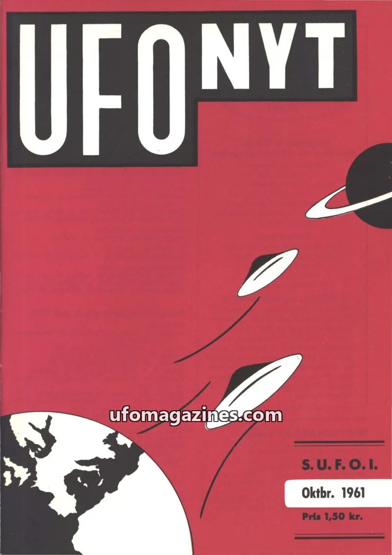Cover of UFO Nyt (SUFOI) issue Oktober 1961: UFONYT
