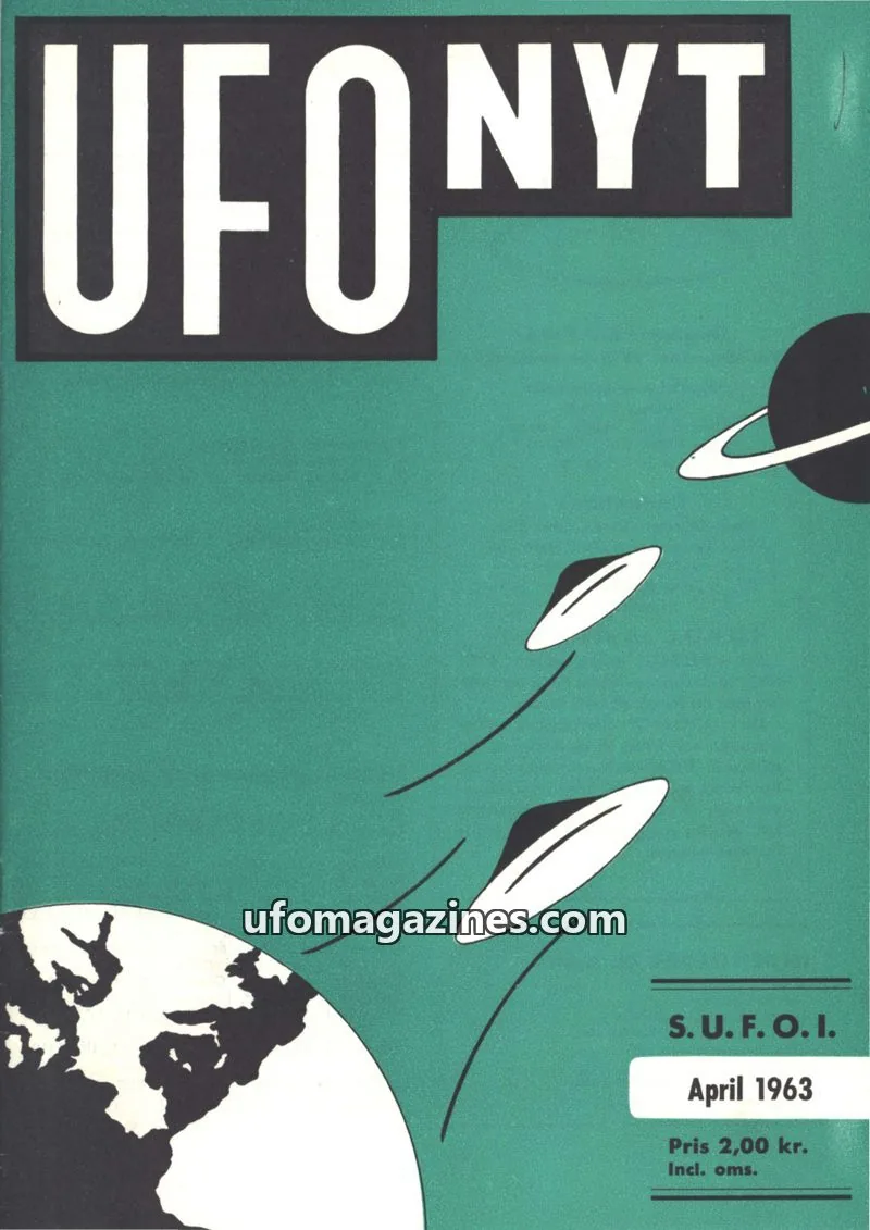 Cover of UFO Nyt (SUFOI) issue April 1963: UFO NYT
