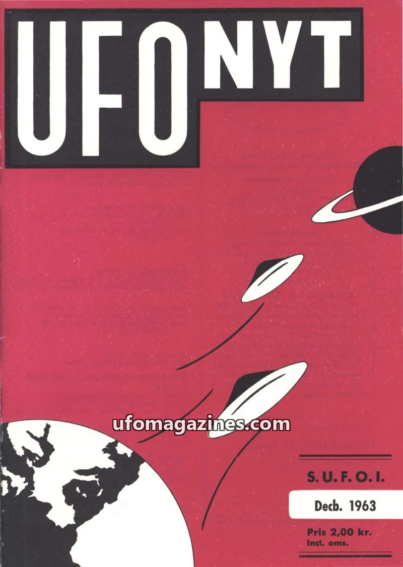 Cover of UFO Nyt (SUFOI) issue December 1963: UFO NYT