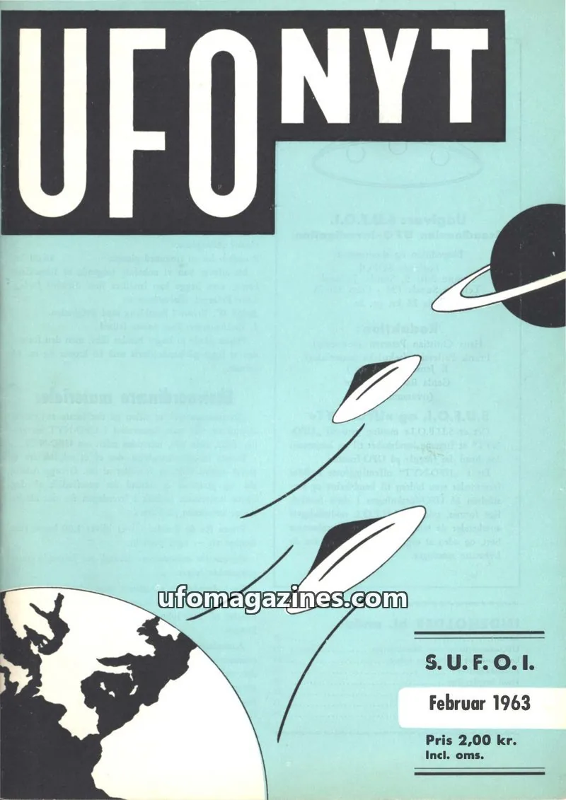 Cover of UFO Nyt (SUFOI) issue 2: UFO NYT