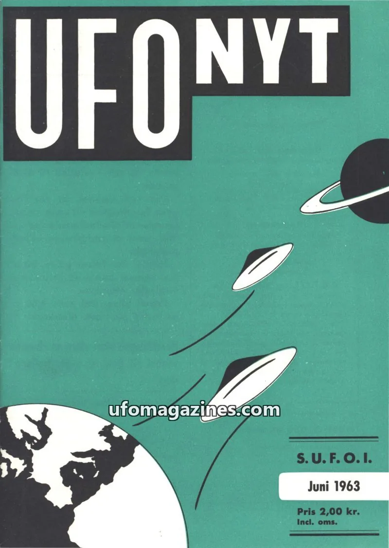 Cover of UFO Nyt (SUFOI) issue Juni 1963: UFO NYT