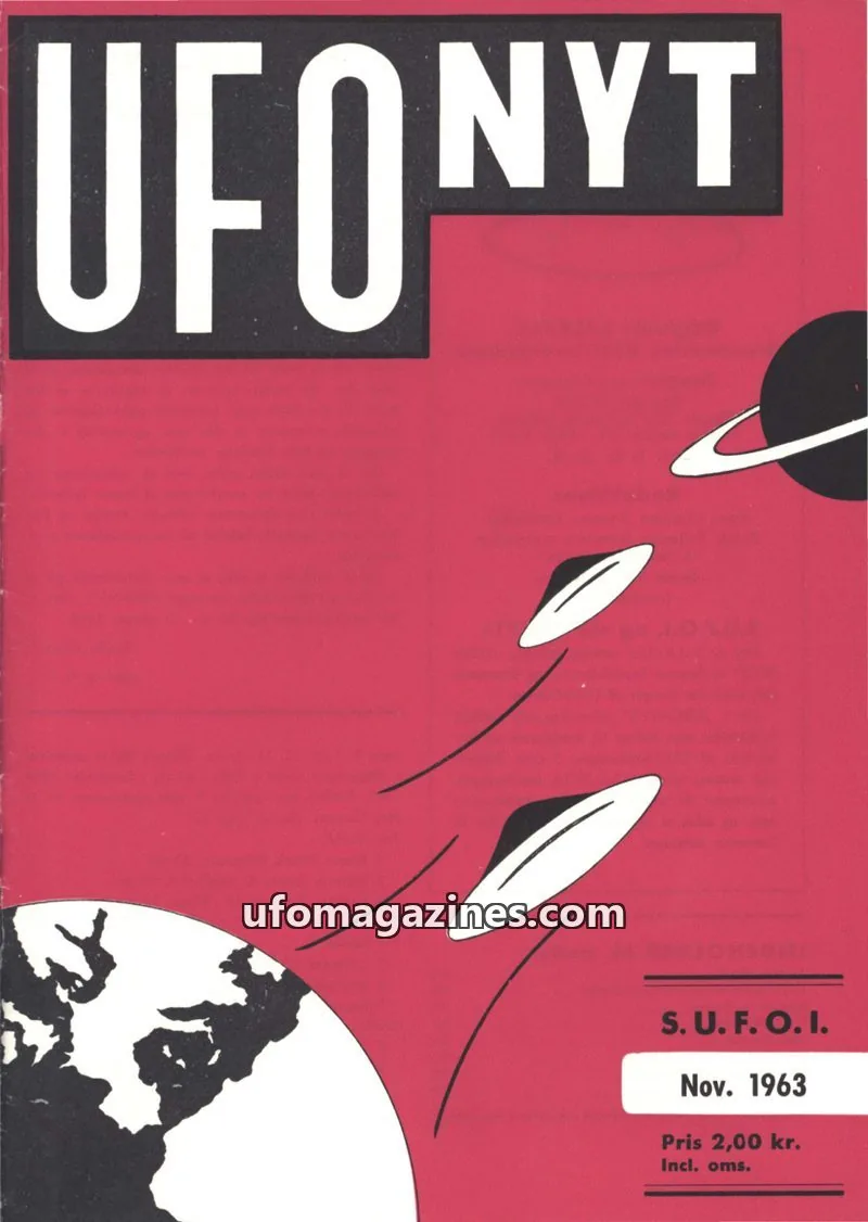 Cover of UFO Nyt (SUFOI) issue Nov. 1963: UFO-NYT