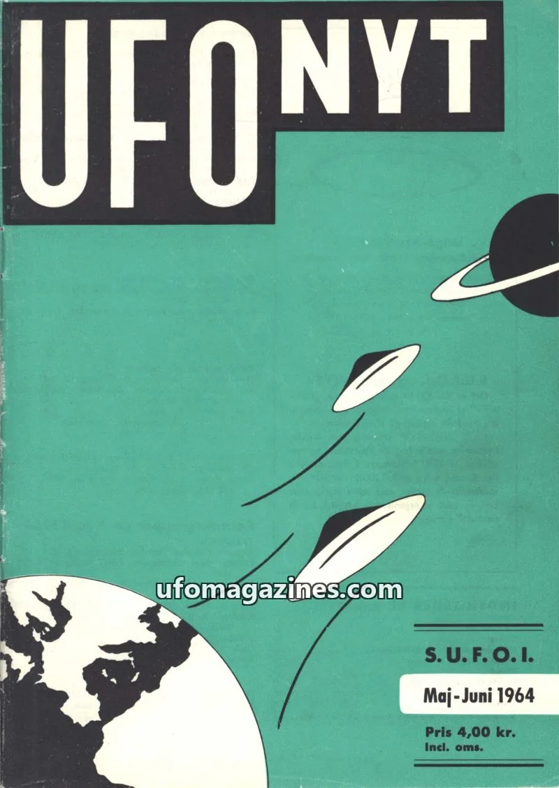 Cover of UFO Nyt (SUFOI) issue Maj-Juni 1964: UFONYT