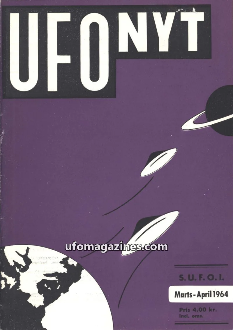 Cover of UFO Nyt (SUFOI) issue Marts - April: UFO NYT