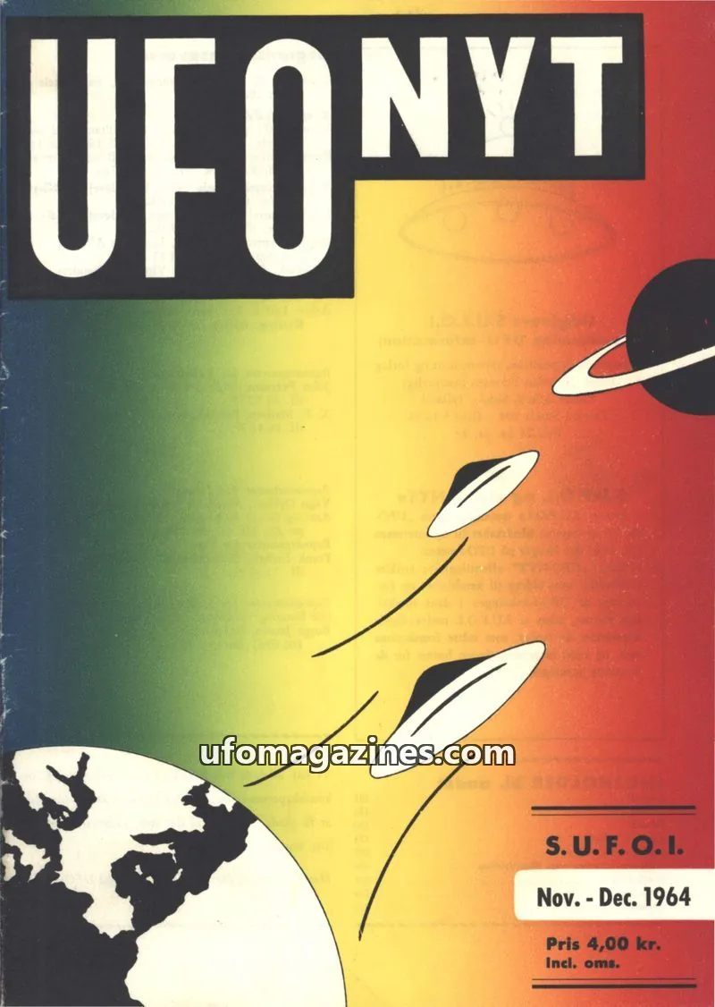 Cover of UFO Nyt (SUFOI) issue Nov. - Dec. 1964: UFO NYT