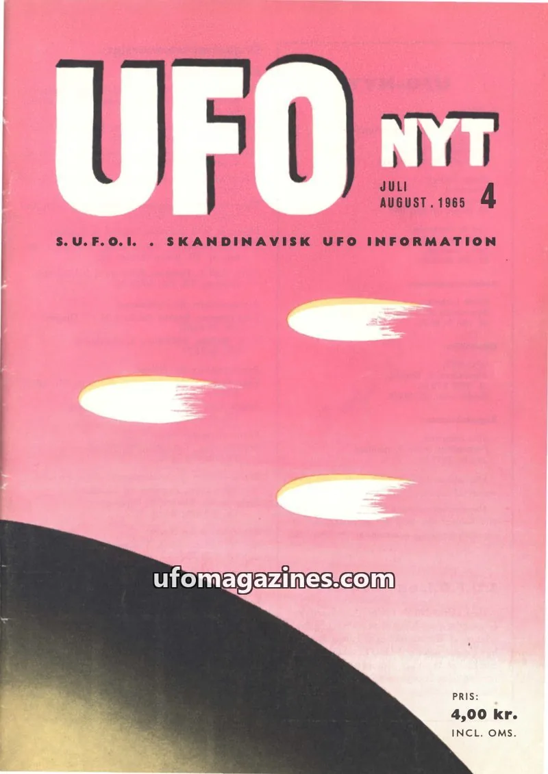 Cover of UFO Nyt (SUFOI) issue 4: UFO NYT