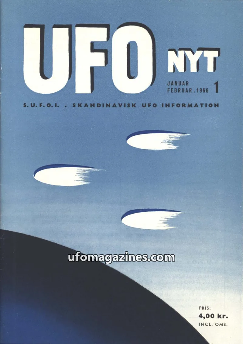 Cover of UFO Nyt (SUFOI) issue 1: UFO NYT