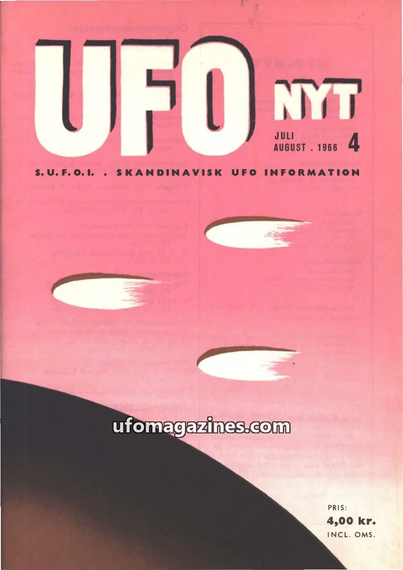 Cover of UFO Nyt (SUFOI) issue 4: UFO NYT