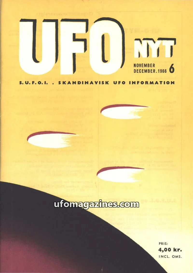 Cover of UFO Nyt (SUFOI) issue 6: UFO NYT