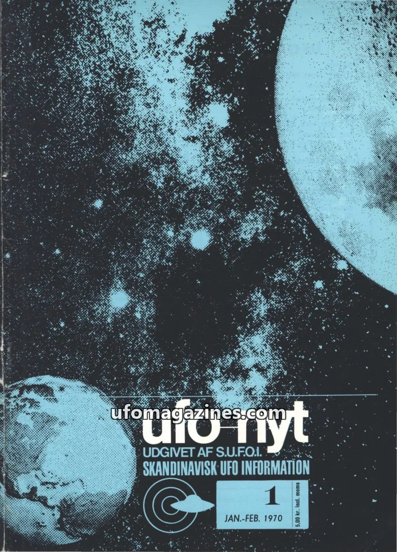 Cover of UFO Nyt (SUFOI) issue 1: ufo nyt