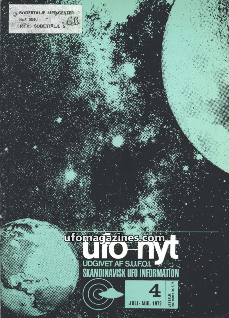Cover of UFO Nyt (SUFOI) issue 4: ufo nyt