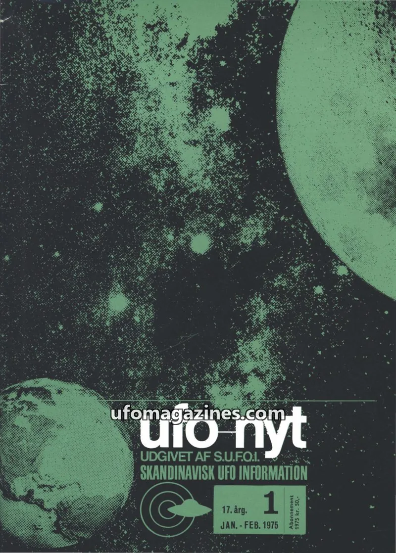 Cover of UFO Nyt (SUFOI) issue 1: ufo nyt