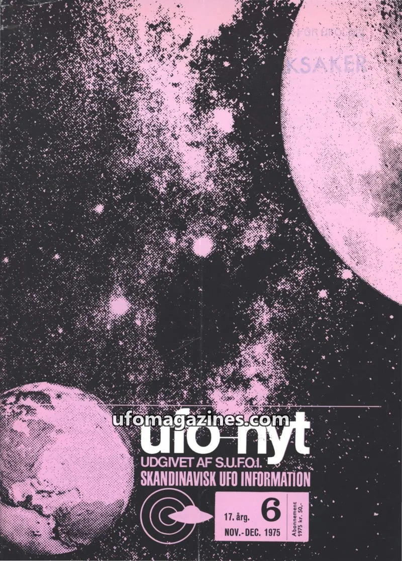 Cover of UFO Nyt (SUFOI) issue 6: ufo nyt