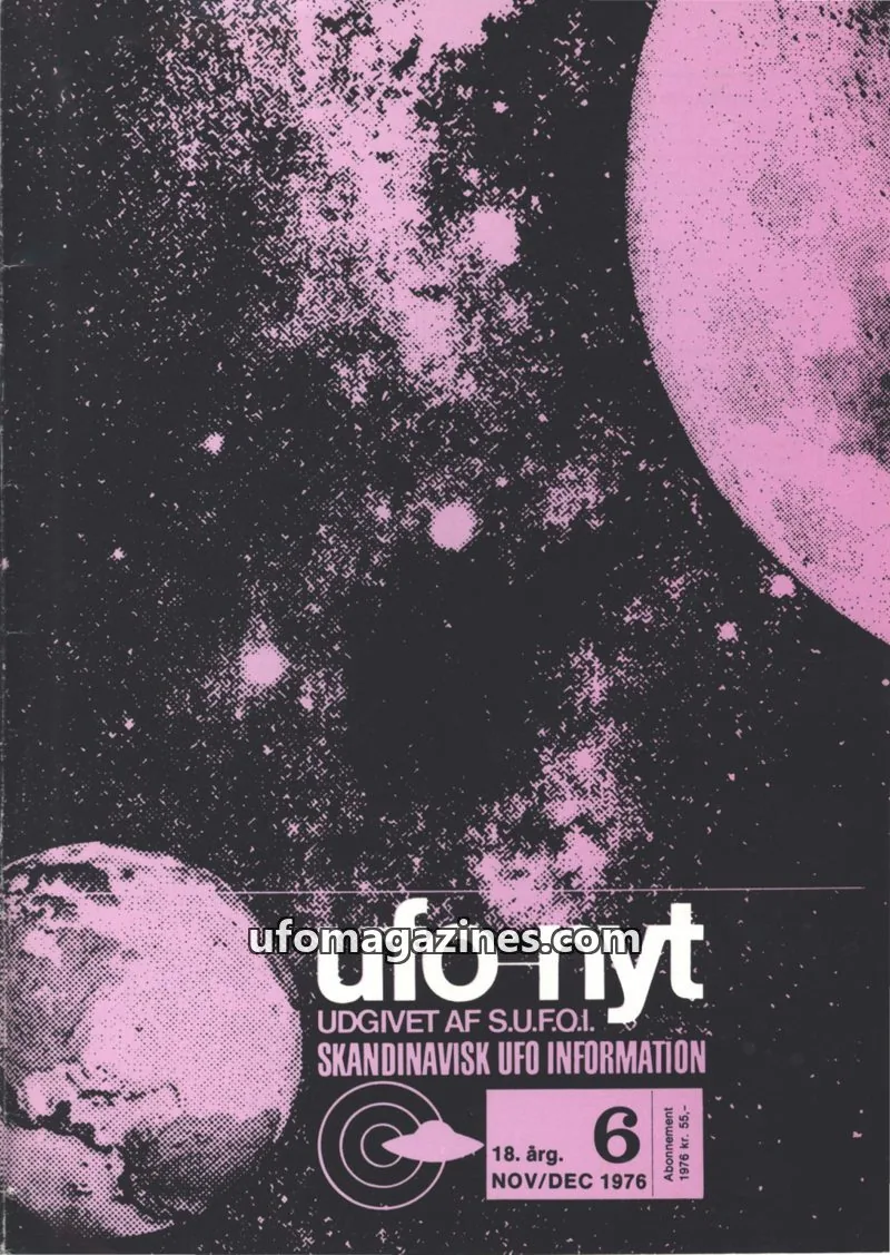 Cover of UFO Nyt (SUFOI) issue 6: ufo nyt
