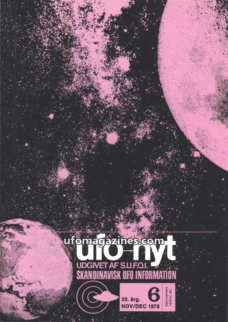 Cover of UFO Nyt (SUFOI) issue 6: ufo nyt