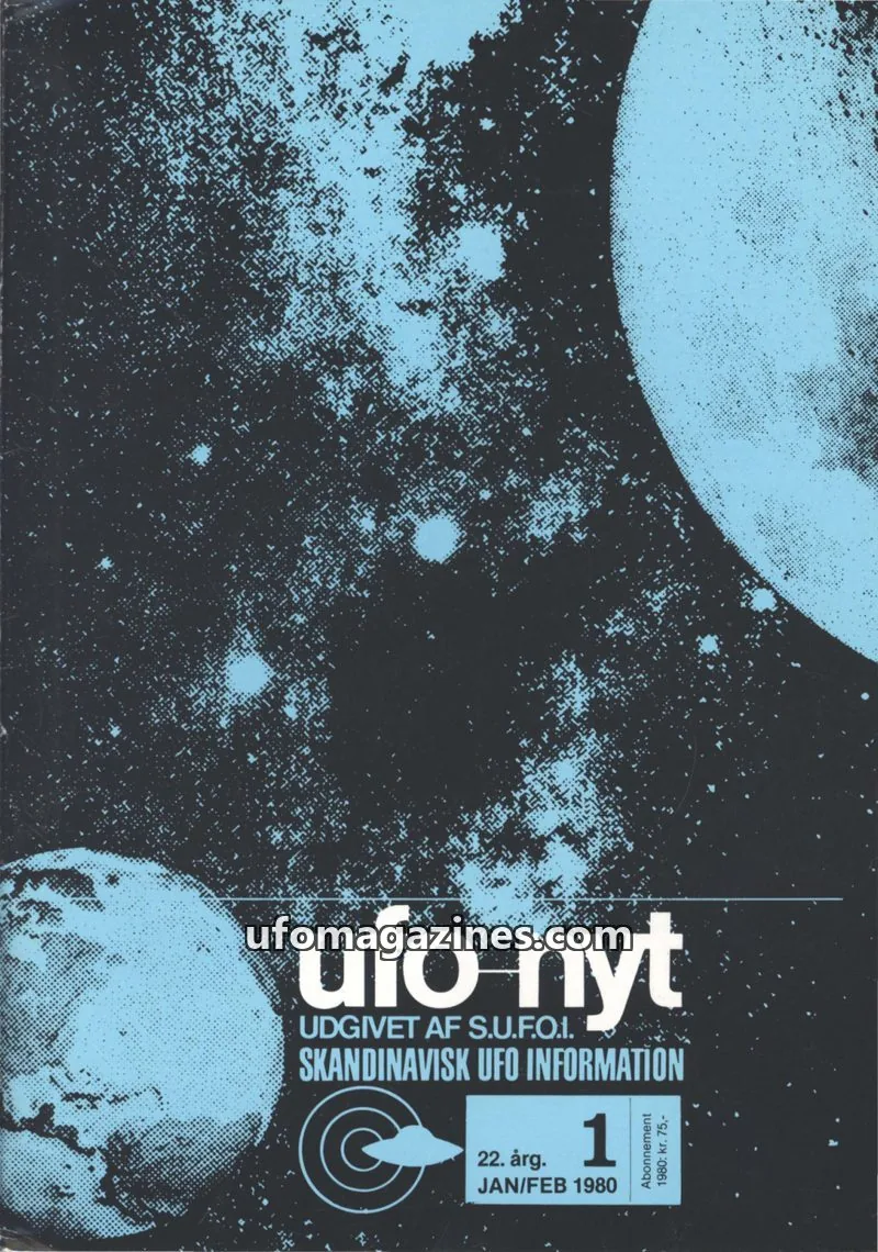 Cover of UFO Nyt (SUFOI) issue 1: ufo nyt