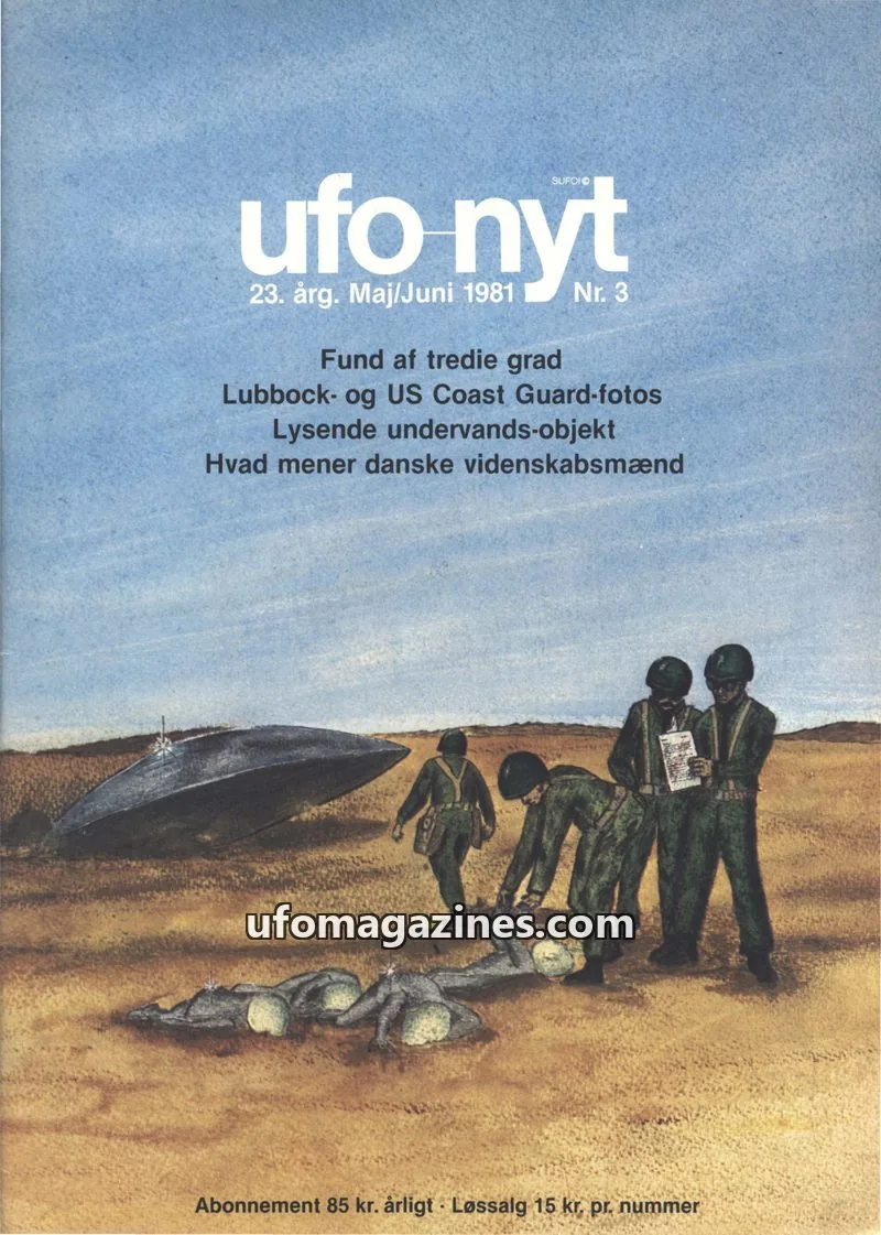 Cover of UFO Nyt (SUFOI) issue Nr. 3: UFO NYT
