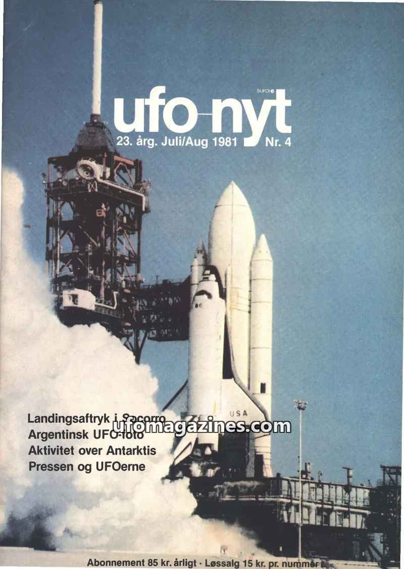 Cover of UFO Nyt (SUFOI) issue Nr. 4: ufo nyt