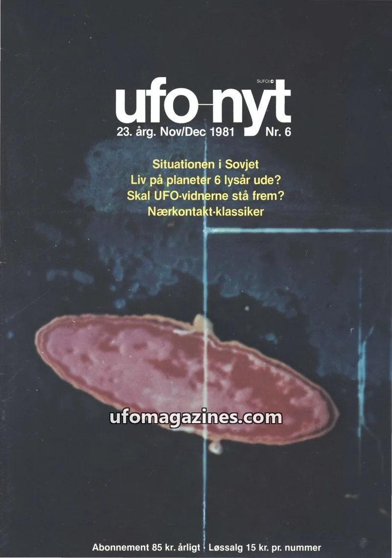 Cover of UFO Nyt (SUFOI) issue 6: ufo nyt