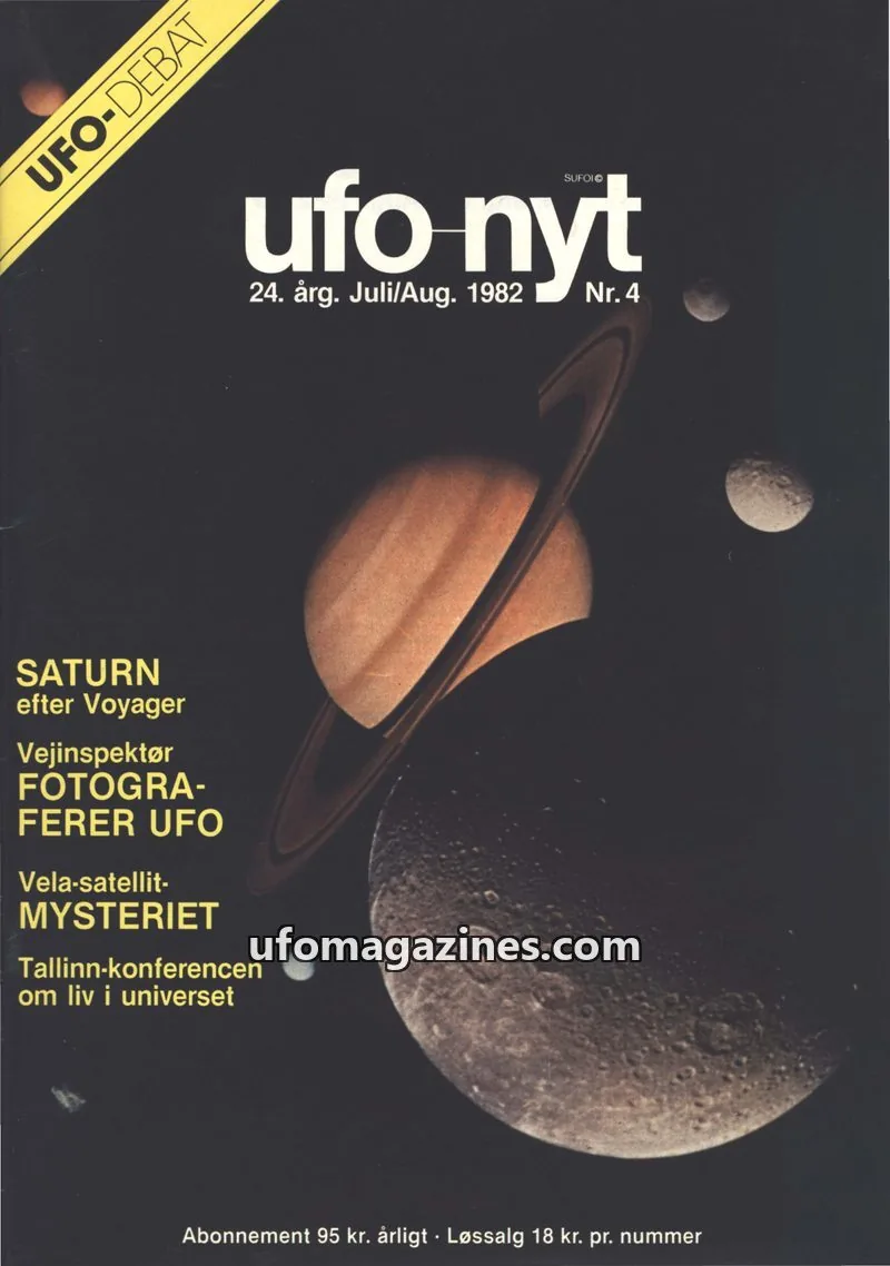 Cover of UFO Nyt (SUFOI) issue Nr. 4: ufo nyt