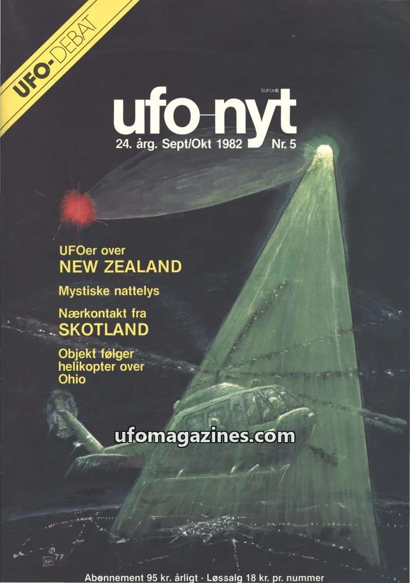 Cover of UFO Nyt (SUFOI) issue Nr. 5: ufo nyt