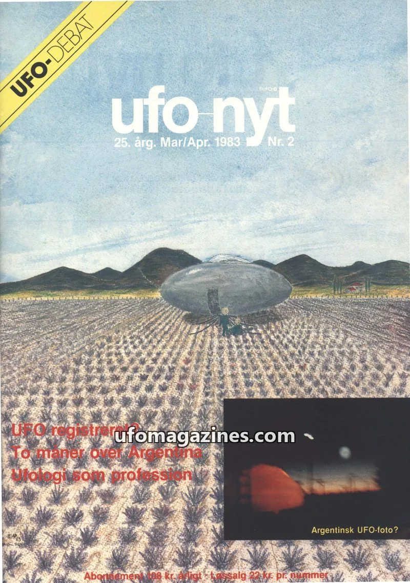 Cover of UFO Nyt (SUFOI) issue Nr. 2: ufo nyt