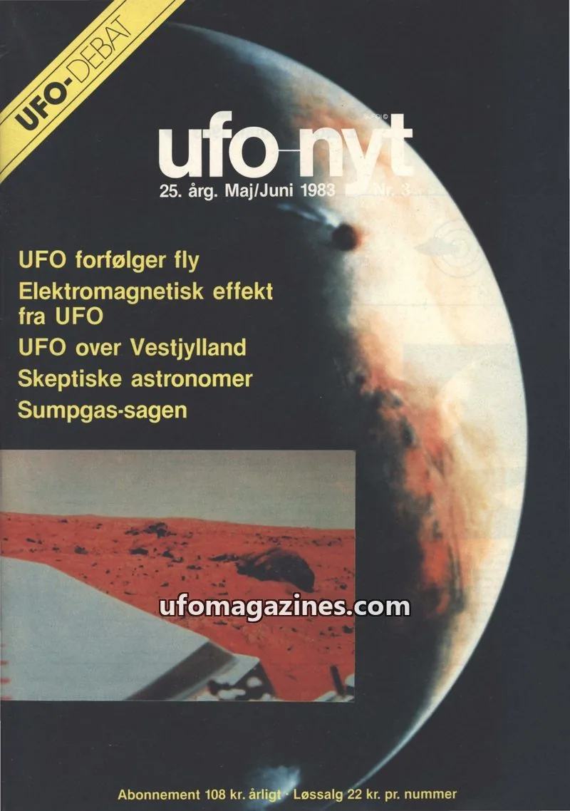 Cover of UFO Nyt (SUFOI) issue Nr. 3: UFO-nyt