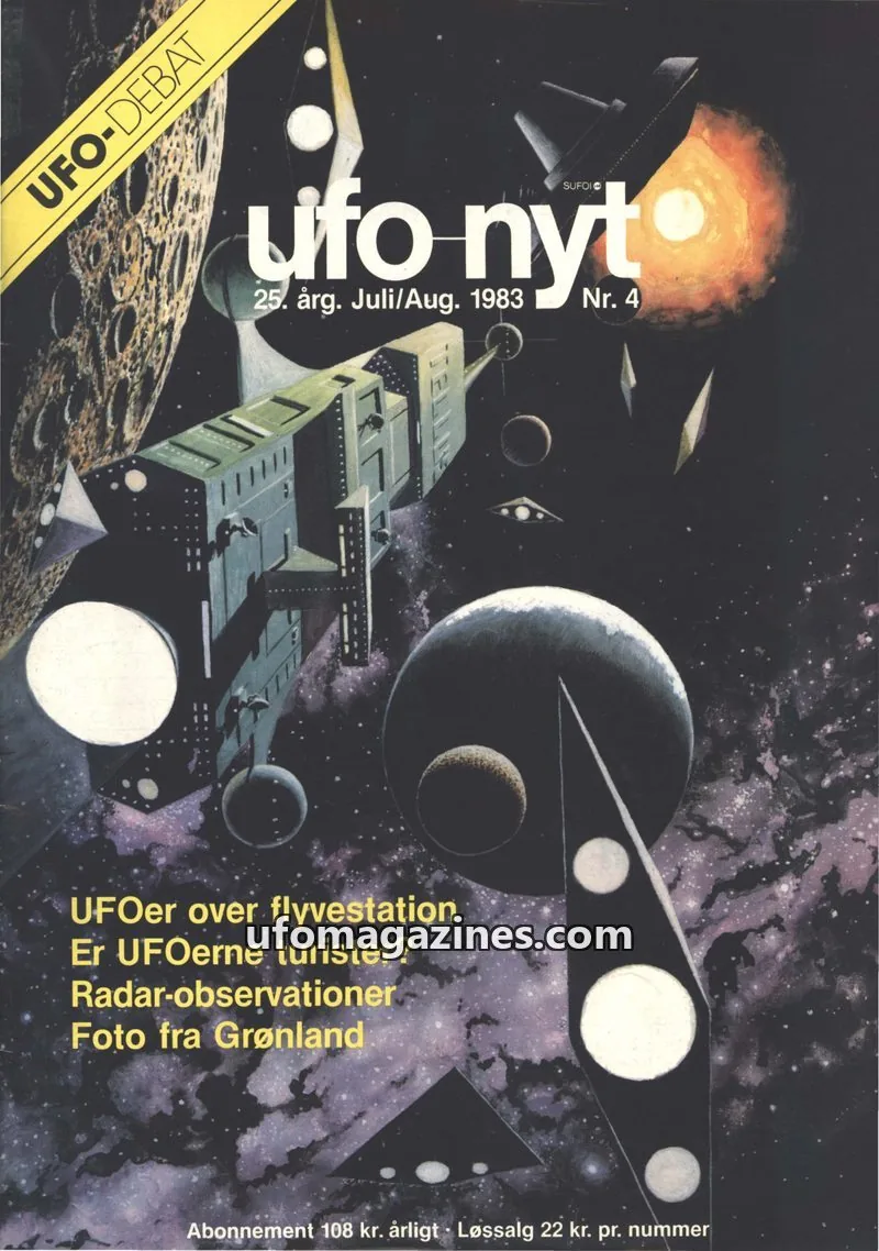 Cover of UFO Nyt (SUFOI) issue Nr. 4: ufo nyt